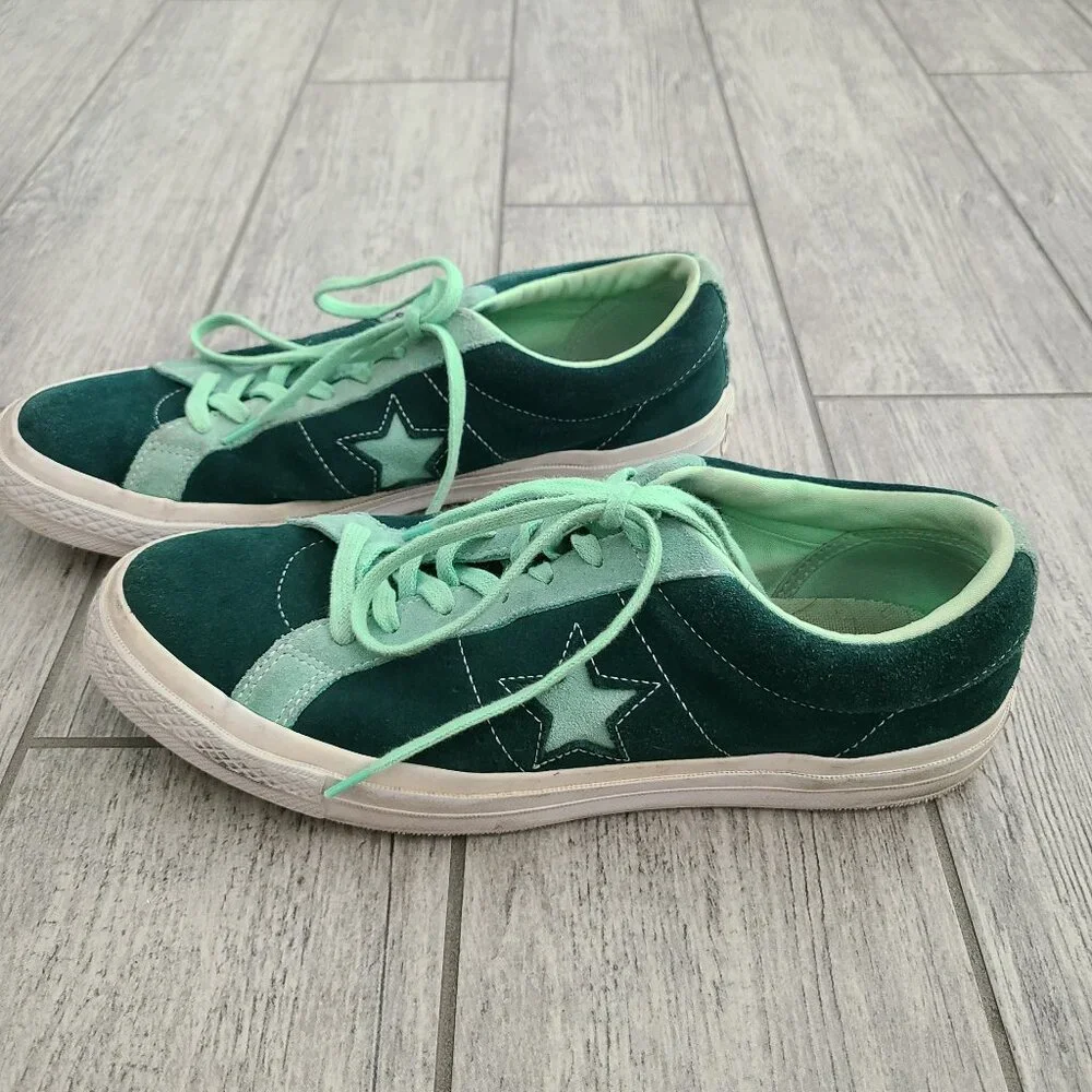 Converse One Star Ox Ponderosa Pine Neptune Green sneakers men 10 women 12